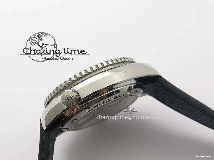 0412 Colorful Planet Ocean SS Bp Maker 45mm Black Bezel On Black Rubber Strap A 8219